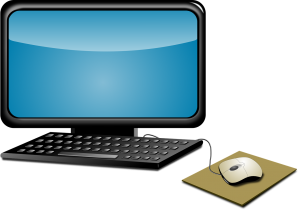 computer, screen, mouse